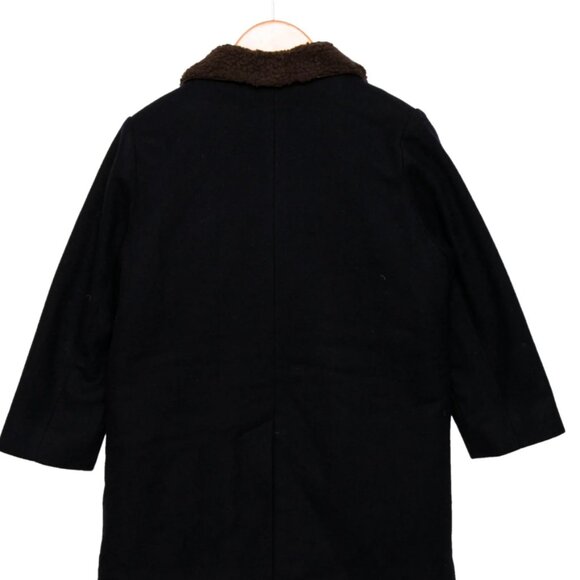 Caramel Baby & Child wool coat with faux fur NWOT size  8 - Picture 2 of 2